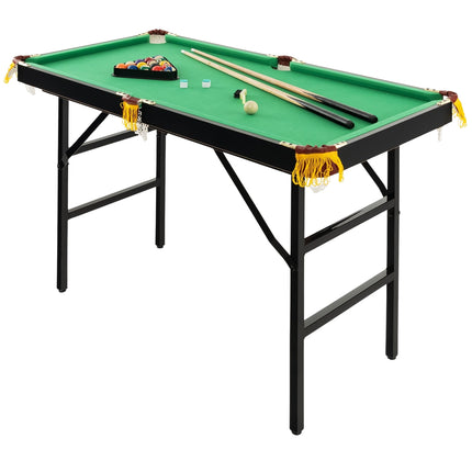 Masă de biliard pliabilă cu accesorii, 122 cm, verde