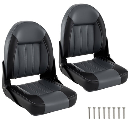 Set scaun pliabil pentru barcă, pachet de 2, căptușeală din spumă de 7 cm