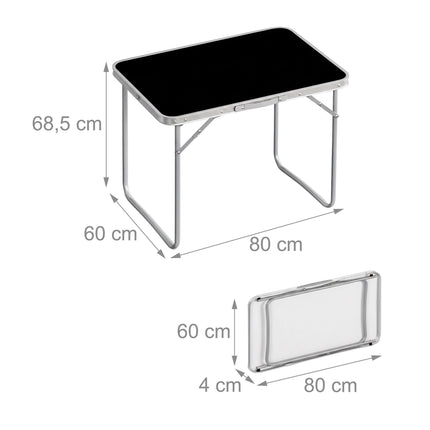 Masă de camping pliabilă, aluminiu ușor, portabilă