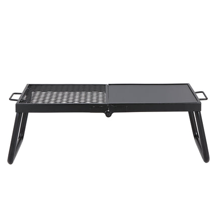 Folding Campfire Grill, 57cm Steel Mesh, Carry Bag