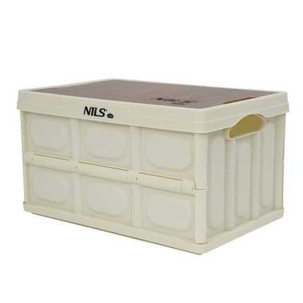 Cutie de camping pliabilă cu capac, 15L, albă