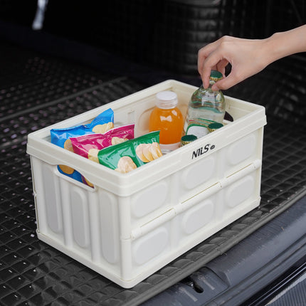 Cutie de camping pliabilă cu capac, 15L, albă