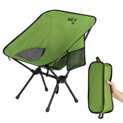 Scaun pliabil de camping – Ultralight, 120 kg, Verde