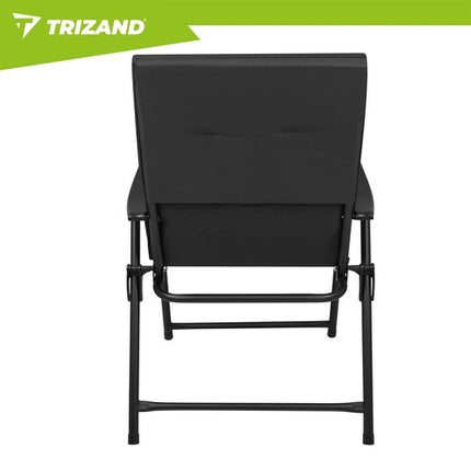 Scaune pliabile de camping cu cotiere, set de 2, 59x70x91cm