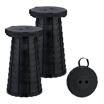 Scaune pliabile de camping, reglabile, set de 2