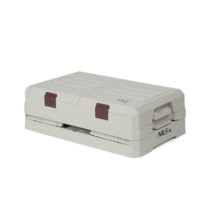 Cutie de depozitare pliabilă pentru camping cu capac, capacitate 50 l