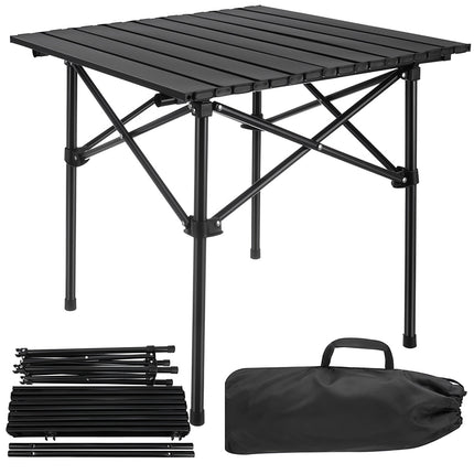 Masă pliabilă de camping, oțel carbon, capacitate de încărcare 70 kg