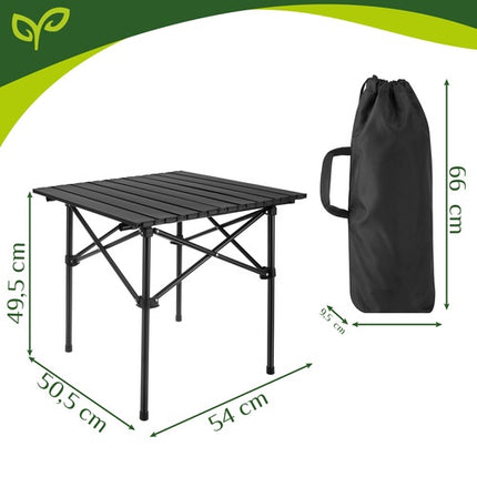 Masă pliabilă de camping, oțel carbon, capacitate de încărcare 70 kg