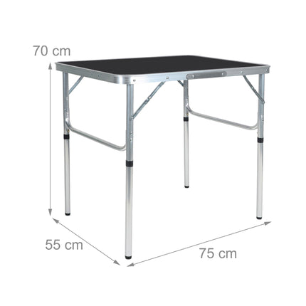Masă de camping pliabilă, reglabilă pe înălțime, portabilă