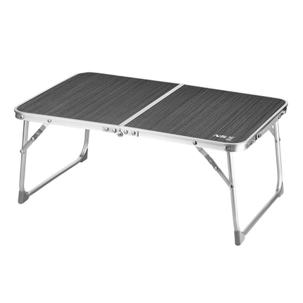 Masă de camping pliabilă, înălțime mică, gri închis