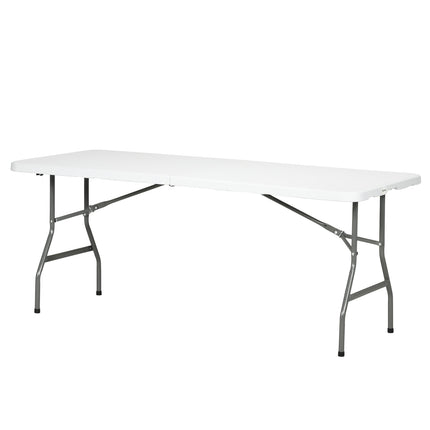 Masa Camping Masa Balcon Pliabila 6 Pers Masa Bufet Gradina Hdpe Alb 180X75X73Cm
