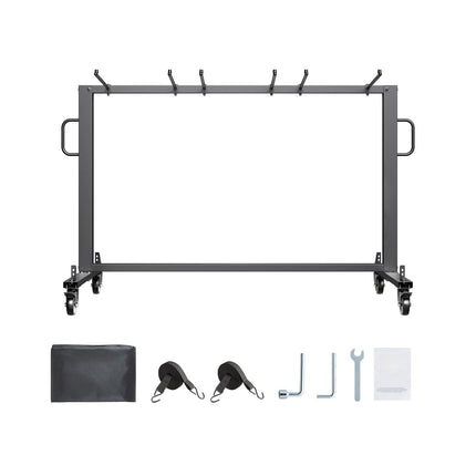Folding Chair Storage Cart, 400 lb, Holds 42 Chairs