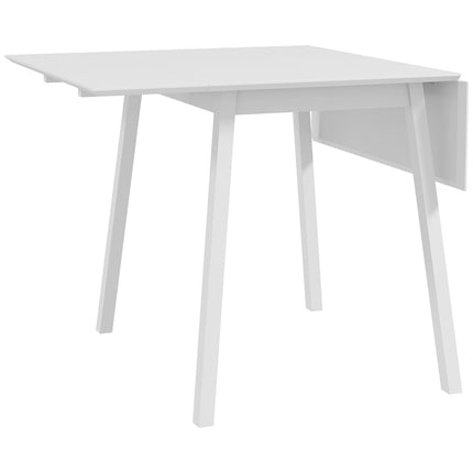 Masa de Sufragerie Plianta, Masa de Bucatarie Pentru 2-4 Pers, Masa Plianta, Masa de Sufragerie Din Lemn, Pentru Camere Mici, 110 X 86 X 75 Cm, Alb