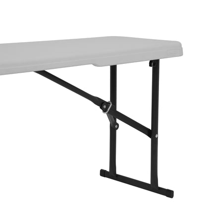 Bancă de grădină pliabilă, albă, 180 cm