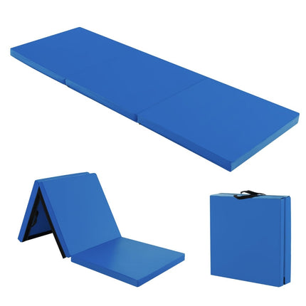 Saltea de gimnastică pliabilă cu mânere, antiderapantă, 180x60x5 cm
