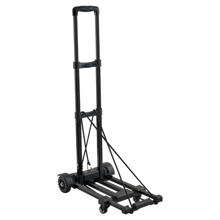 Folding Hand Truck, 290 lb Capacity, 4 Wheels, Expandable Base