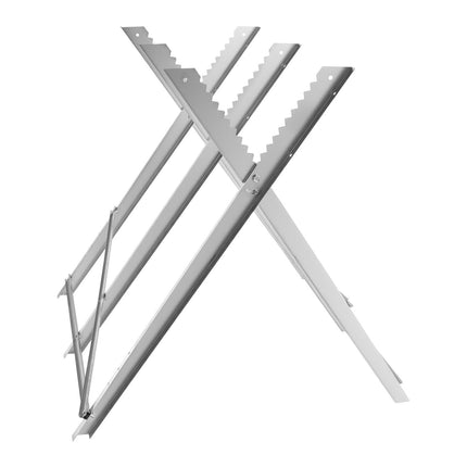 Folding Metal Sawhorse, 330 lb Capacity, Serrated Top