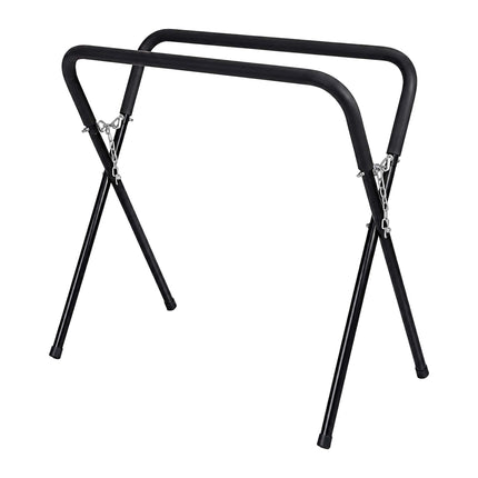 Folding Paint Stand with Padded Top, 100 kg Capacity, Steel, Black
