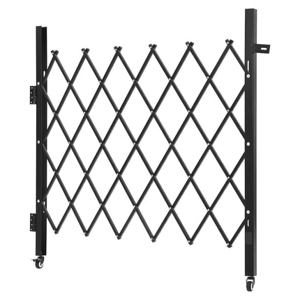 Folding Security Gate, Lockable Steel, 110 x 131 cm