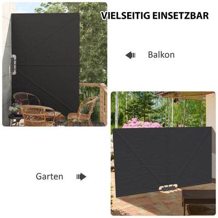Collapsible garden awning 237x160cm, UV & Wind protection