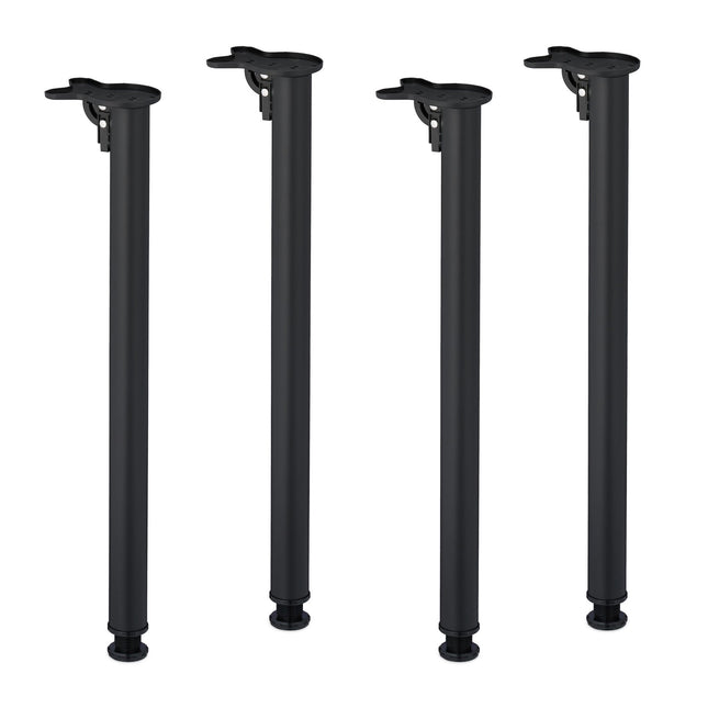 Picioare de masă pliabile, set de 4 – rotunde din metal, mobilier DIY