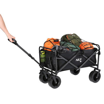 Vagon pliabil, negru, capacitate 100 l