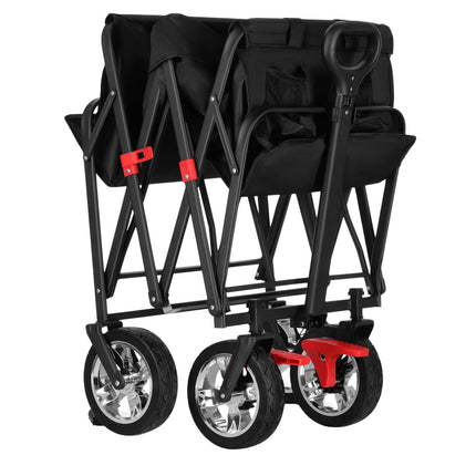 Vagon pliabil, negru, capacitate 120 l