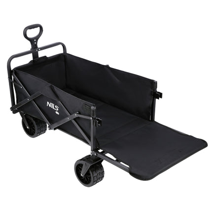 Vagon pliabil, negru, capacitate 160 l