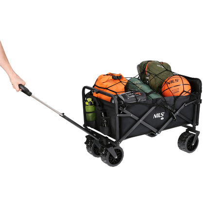 Vagon pliabil, negru, capacitate 160 l