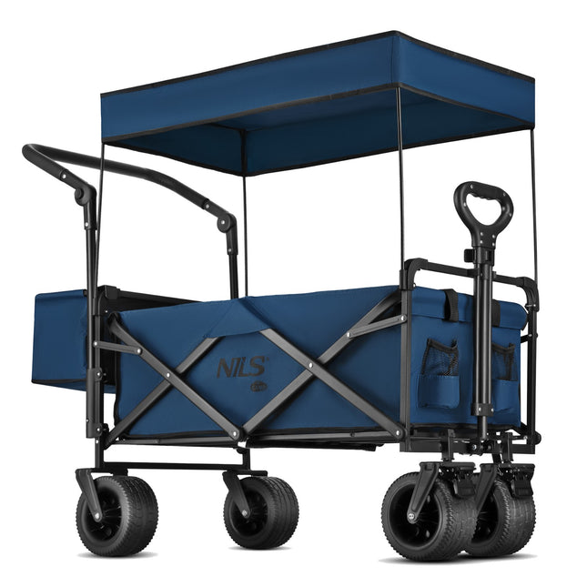 Vagon pliabil, albastru, capacitate 120 l