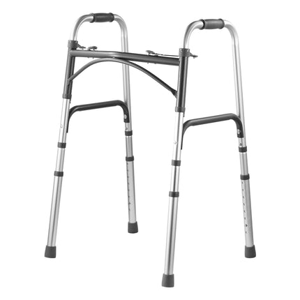Folding Walker, 2-Button, 8-Level Height, 350 lb