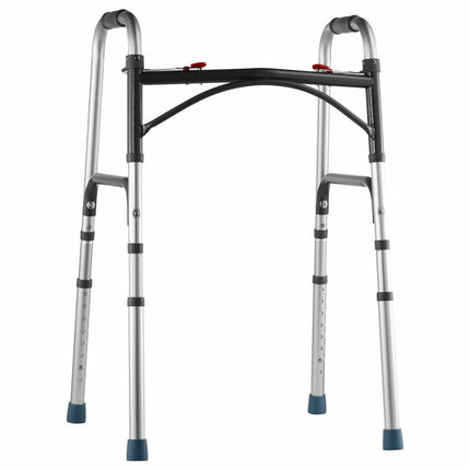 Folding Walker, 2-Button, 8-Level Height, 350 lb