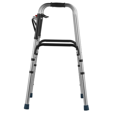 Folding Walker, 2-Button, 8-Level Height, 350 lb