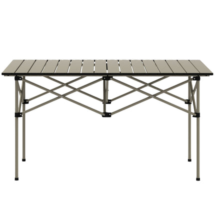 Masă de camping Masă pliabilă cu blat rulant Masă de grădină cu cadru în X din aluminiu Masă laterală ușoară pentru 2 persoane Masă pliabilă pentru grădină balcon camping 95 x 55cm kaki |