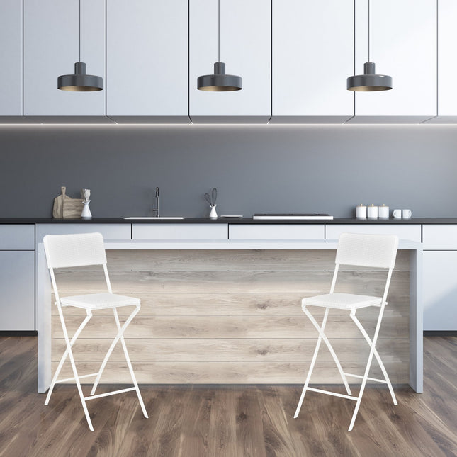 Scaun de bar pliabil BASTIAN set de 2