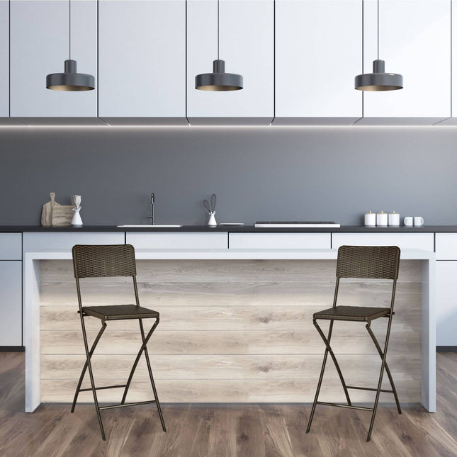 Scaun de bar pliabil BASTIAN set de 2