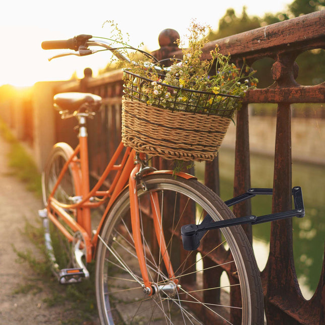 Lacăt pliabil pentru bicicletă cu suport