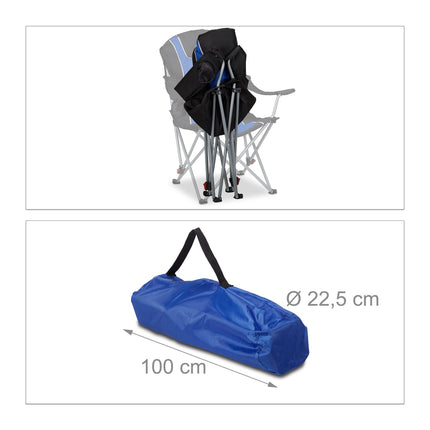 Scaun de camping pliabil cu captuseala