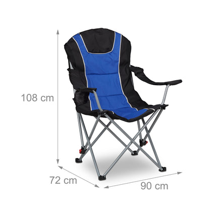Scaun de camping pliabil cu captuseala