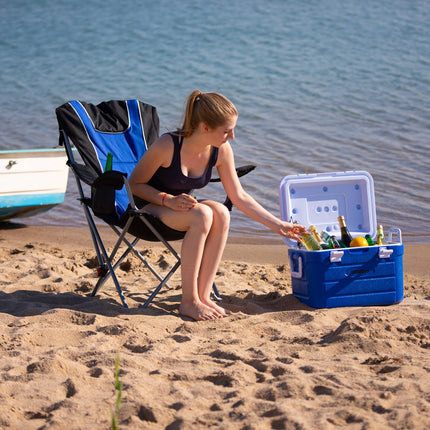 Scaun de camping pliabil cu captuseala