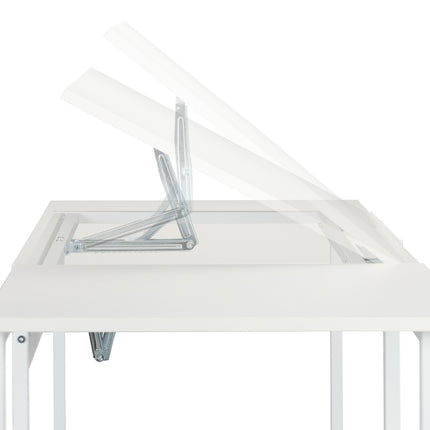 Folding desk with 3 shelves