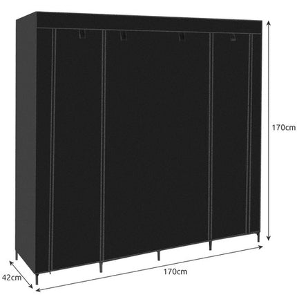 Folding fabric wardrobe 170x170cm Ruhhy 21744