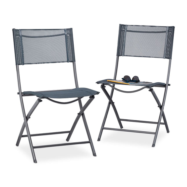 Set de 2 scaune pliante de gradina