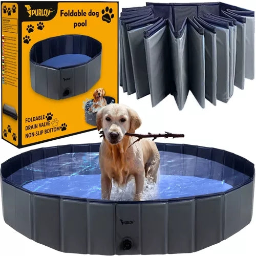 Piscină pliabilă/Tac pentru câini 160x30 Purlov 23832