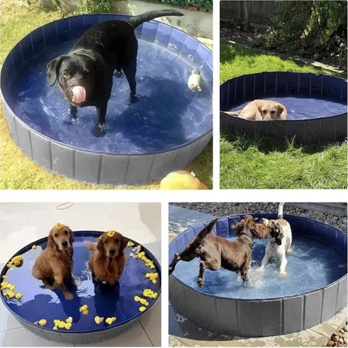 Piscină pliabilă/Tac pentru câini 160x30 Purlov 23832