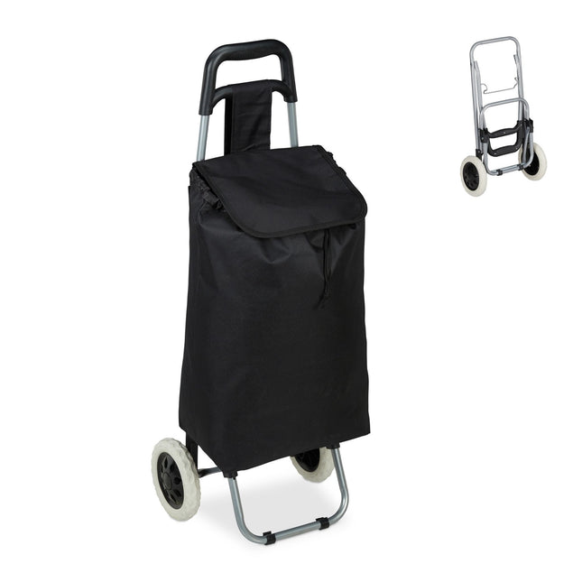Folding shopping trolley