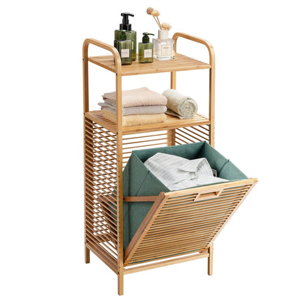 Cos de rufe rabatabil Cos de rufe rabatabil raft baie 40,5 x 33 x 95,5 cm natural