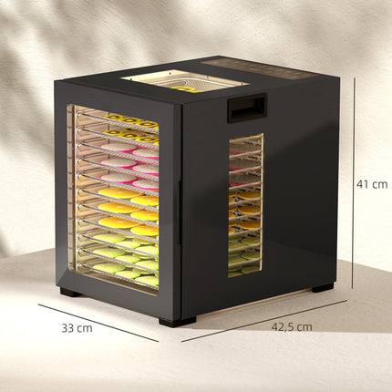 Deshidratator de alimente, 850W, 12 tavi din otel inoxidabil, temporizator