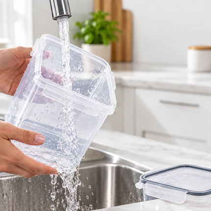 Food Storage Container Set with Click-Lock Lids, 16 Pieces, Airtight, Stackable
