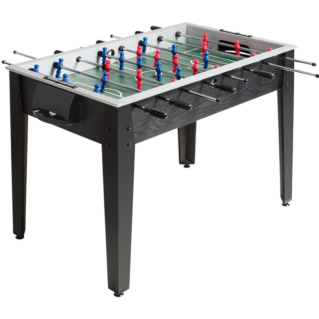 Masă de fotbal de competiție, 122 x 61 x 79 cm, neagră
